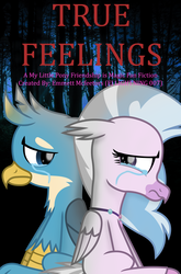 Size: 3449x5223 | Tagged: safe, artist:ejlightning007arts, gallus, silverstream, g4, crying, fanfic art, feelings, female, male, ship:gallstream, shipping, straight