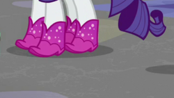 Size: 2208x1242 | Tagged: safe, screencap, rarity, g4, the end in friend, boots, glitter boots, legs, pictures of legs, shoes