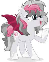 Size: 1600x2026 | Tagged: safe, artist:cirillaq, oc, oc only, bat pony, pony, female, mare, simple background, solo, transparent background