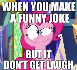 Size: 792x720 | Tagged: safe, edit, edited screencap, screencap, applejack, pinkie pie, g4, the one where pinkie pie knows, comedy, faic, funny, image macro, joke, meme, reaction image, solo focus, text