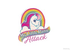 Size: 1000x714 | Tagged: safe, earth pony, pony, g2, bust, crying, female, frown, heart, logo, looking at you, mare, my little x, panic attack, rainbow, simple background, solo, text, white background