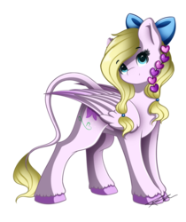 Size: 1024x1217 | Tagged: safe, artist:mindlesssketching, oc, oc only, oc:lilly light breeze, pegasus, pony, bow, female, hair bow, mare, simple background, solo, transparent background