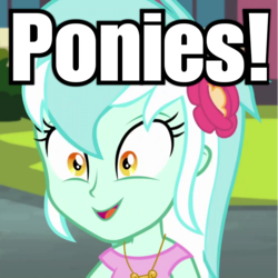Size: 720x720 | Tagged: safe, edit, edited screencap, screencap, lyra heartstrings, all's fair in love & friendship games, equestria girls, g4, my little pony equestria girls: friendship games, brony, counter-humie, fangirl, humie, image macro, in-universe pegasister, meme, role reversal, text, that human sure does love ponies, that human sure loves ponies, that pony sure does love humans