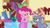 Size: 1280x720 | Tagged: safe, screencap, gummy, limestone pie, pinkie pie, earth pony, pony, g4, my little pony best gift ever, hat, present