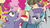 Size: 1280x720 | Tagged: safe, screencap, limestone pie, marble pie, maud pie, pinkie pie, g4, my little pony best gift ever, forehead kiss, kissing, platonic kiss