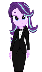 Size: 1168x1972 | Tagged: safe, artist:skyland, starlight glimmer, equestria girls, g4, beautiful, bowtie, clothes, female, looking at you, simple background, solo, tuxedo, white background