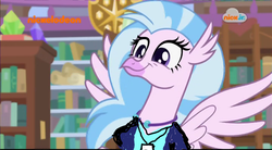 Size: 1047x576 | Tagged: safe, edit, edited screencap, screencap, silverstream, classical hippogriff, hippogriff, g4, what lies beneath, 1000 hours in ms paint, amd, bane, bill wilson, cia (batman), cute, diastreamies, female, reference, smiling, the dark knight rises