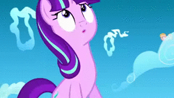 Size: 1920x1080 | Tagged: safe, edit, screencap, starlight glimmer, human, pegasus, pony, unicorn, g4, the cutie re-mark, animated, bob parr, buddy pine, female, hand, male, mare, mr. incredible, sound, syndrome, the incredibles, webm