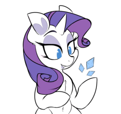 Size: 1280x1213 | Tagged: safe, artist:n0xbot, rarity, pony, g4, female, solo
