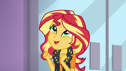 Size: 1920x1080 | Tagged: safe, screencap, sunset shimmer, a fine line, equestria girls, equestria girls series, g4, female, solo