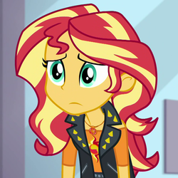 Size: 1000x1000 | Tagged: safe, screencap, sunset shimmer, a fine line, equestria girls, g4, my little pony equestria girls: better together, cropped, female, solo