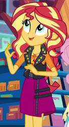 Size: 468x853 | Tagged: safe, screencap, sunset shimmer, a fine line, equestria girls, equestria girls series, g4, cropped, female, geode of empathy, magical geodes, solo