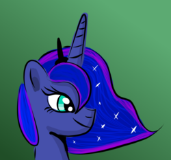 Size: 768x717 | Tagged: safe, artist:platinumdrop, princess luna, pony, g4, female, firealpaca, gradient background, solo