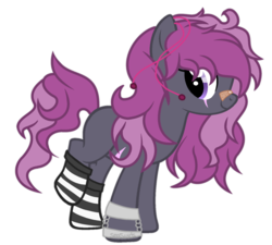 Size: 1024x923 | Tagged: safe, artist:seaswirls, oc, oc only, oc:leilia space, earth pony, pony, clothes, female, mare, simple background, socks, solo, striped socks, transparent background