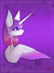 Size: 600x800 | Tagged: safe, artist:crystalraimbow, oc, oc only, oc:nara, alicorn, pony, bust, female, mare, portrait, solo