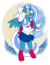 Size: 788x1013 | Tagged: safe, artist:rluie, oc, oc:fleurbelle, alicorn, semi-anthro, alicorn oc, arm hooves, clothes, cosplay, costume, sailor moon (series), simple background, transparent background