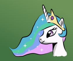 Size: 920x768 | Tagged: safe, artist:platinumdrop, princess celestia, pony, g4, female, gradient background, solo