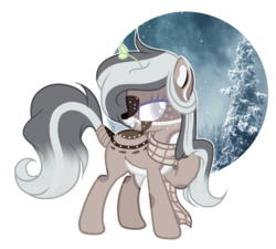 Size: 1024x921 | Tagged: safe, artist:mintoria, oc, oc only, oc:fuyu, original species, pony, clothes, female, leaf, mare, scarf, solo