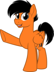Size: 1200x1593 | Tagged: safe, artist:binkyt11, derpibooru exclusive, oc, oc only, oc:power drift, pegasus, pony, 2019 community collab, derpibooru community collaboration, .svg available, inkscape, looking at you, male, simple background, solo, stallion, svg, transparent background, vector, waving