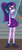 Size: 406x907 | Tagged: safe, screencap, sci-twi, timber spruce, twilight sparkle, human, equestria girls, g4, my little pony equestria girls: better together, star crossed, cropped, female, geode of telekinesis, grin, magical geodes, nervous, nervous smile, offscreen character, smiling, solo focus