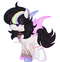 Size: 1024x1054 | Tagged: safe, artist:sapiira, oc, oc only, oc:daydreamer, bat pony, pony, base used, colored wings, female, mare, simple background, solo, transparent background