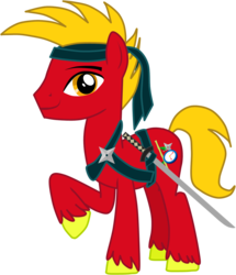 Size: 1967x2286 | Tagged: safe, artist:shadymeadow, oc, oc only, oc:jikan, earth pony, pony, male, simple background, solo, stallion, sword, transparent background, weapon
