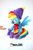 Size: 502x756 | Tagged: safe, artist:nekokevin, rainbow dash, human, pegasus, pony, g4, clothes, cute, dashabetes, female, hand, hat, irl, looking at something, mare, offscreen character, open mouth, photo, plushie, scarf, simple background, smiling, socks, solo, spread wings, watermark, white background, wings, winter outfit