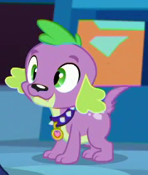 Size: 208x246 | Tagged: safe, screencap, spike, spike the regular dog, dog, a fine line, equestria girls, g4, my little pony equestria girls: better together, cropped, male, paws, puppy, smiling, solo, tail
