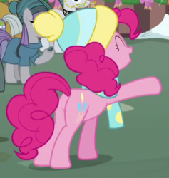 Size: 319x336 | Tagged: safe, screencap, pinkie pie, g4, my little pony best gift ever, balloonbutt, butt, cropped, plot