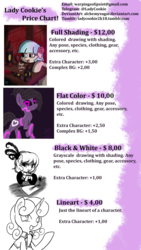 Size: 2480x4385 | Tagged: safe, artist:ladycookie, coco pommel, oc, g4, advertisement, commission, commission info, price list