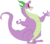 Size: 3666x3199 | Tagged: safe, artist:red4567, spike, dragon, g4, my little pony: friendship is magic, secret of my excess, eyes closed, greed spike, high res, male, open mouth, roar, simple background, spikezilla, transparent background, vector