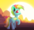 Size: 2025x1773 | Tagged: safe, artist:sickly-sour, oc, oc only, oc:kokomo, bat pony, pony, bat pony oc, butt, looking at you, looking back, looking back at you, open mouth, open smile, plot, raised hoof, scenery, smiling, solo, sunset, tropical, underhoof