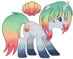 Size: 1280x1039 | Tagged: safe, artist:bloodlover2222, oc, oc only, oc:tropical sea, pony, unicorn, deviantart watermark, female, mare, obtrusive watermark, simple background, solo, transparent background, watermark