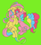Size: 1252x1363 | Tagged: safe, artist:echobone, fluttershy, pinkie pie, pony, g4, female, hug, kidcore, lesbian, needs more saturation, ship:flutterpie, shipping