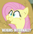 Size: 467x478 | Tagged: safe, edit, edited screencap, screencap, fluttershy, pony, g4, the hooffields and mccolts, cropped, female, flutterhay, hay, herbivore, horses doing horse things, image macro, meme, neigh, silly, silly pony, solo, text, x internally