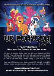 Size: 644x898 | Tagged: safe, oc, oc:britannia (uk ponycon), earth pony, pony, unicorn, uk ponycon, uk ponycon 2014, bass guitar, convention, electric guitar, eyes closed, female, guitar, leicester, mare, mascot, microphone, musical instrument, united kingdom