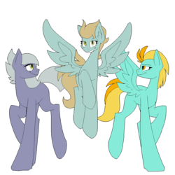 Size: 1024x1024 | Tagged: safe, artist:icicle-niceicle-1517, artist:spaazledazzle, color edit, edit, lightning dust, limestone pie, oc, oc:jasper (ice1517), earth pony, pegasus, pony, icey-verse, g4, collaboration, colored, crack shipping, family, female, flying, lesbian, limedust, magical lesbian spawn, male, mare, mother and son, offspring, parent:lightning dust, parent:limestone pie, parents:limedust, raised hoof, shipping, simple background, stallion, trans male, transgender, transparent background