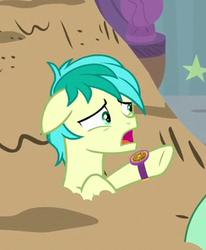 Size: 274x332 | Tagged: safe, screencap, sandbar, earth pony, pony, a matter of principals, g4, cropped, male, solo, teenager