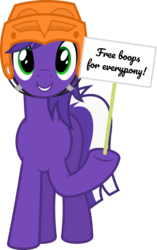 Size: 6400x10187 | Tagged: safe, artist:parclytaxel, oc, oc only, oc:proudy hooves, earth pony, pony, 2019 community collab, derpibooru community collaboration, .svg available, absurd resolution, cute, dexterous hooves, helmet, hockey, hockey helmet, hoof hold, ice hockey, looking at you, male, raised hoof, sign, simple background, smiling, solo, sports, stallion, transparent background, vector