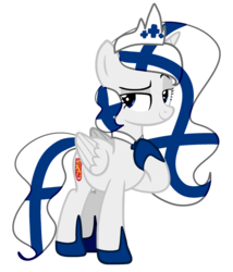Size: 2035x2377 | Tagged: safe, artist:constanta-bucharei, oc, oc only, alicorn, pony, alicorn oc, base used, female, finland, high res, mare, nation ponies, ponified, simple background, solo, transparent background