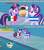 Size: 1791x2015 | Tagged: safe, artist:conikiblasu-fan, edit, edited screencap, screencap, starlight glimmer, twilight sparkle, alicorn, pony, g4, my little pony: friendship is magic, school daze, eqg flag-tag meme, honduras, mexico, spanish, starlight savage, twilight sparkle (alicorn), water