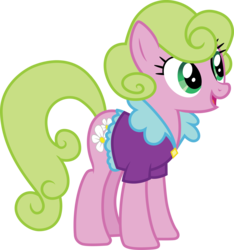 Size: 3000x3211 | Tagged: safe, artist:cloudy glow, daisy, flower wishes, lavender bloom, earth pony, pony, g4, .ai available, clothes, female, high res, mare, open mouth, shirt, simple background, solo, transparent background, vector