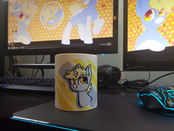 Size: 2016x1512 | Tagged: safe, artist:nootaz, oc, oc:nootaz, pony, unicorn, coffee mug, irl, mug, photo