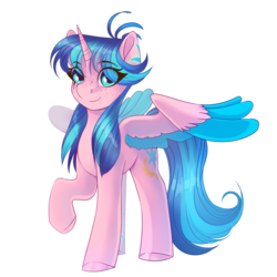 Size: 2000x2000 | Tagged: safe, artist:neonishe, oc, oc only, oc:neon star, alicorn, pony, 2019 community collab, derpibooru community collaboration, alicorn oc, female, freckles, high res, mare, simple background, solo, transparent background