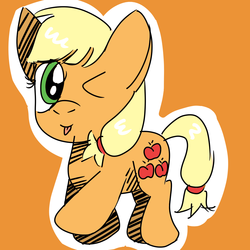 Size: 1000x1000 | Tagged: safe, artist:artistathefilly, applejack, earth pony, pony, g4, cute, female, sketch