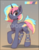 Size: 1500x1922 | Tagged: safe, artist:lispp, oc, oc only, oc:star climber, pony, unicorn, adoptable, auction, chest fluff, commission, ear piercing, female, gradient background, looking at you, mare, obtrusive watermark, piercing, rainbow hair, raised hoof, smiling, solo, watermark