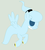 Size: 400x444 | Tagged: safe, artist:eggi-myst3ry, artist:selenaede, ghost, ghost pony, pegasus, pony, base used, blind specter, crossover, cuphead, ponified, studio mdhr, tenome