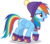 Size: 5000x4449 | Tagged: safe, artist:luckreza8, rainbow dash, pegasus, pony, g4, my little pony best gift ever, .svg available, absurd resolution, clothes, female, hat, hoof shoes, mare, mittens, open mouth, scarf, simple background, solo, transparent background, vector, walking, winter outfit