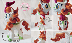 Size: 3804x2292 | Tagged: safe, artist:dixierarity, autumn blaze, kirin, g4, sounds of silence, female, glow in the dark, handmade, high res, irl, photo, plushie, singing
