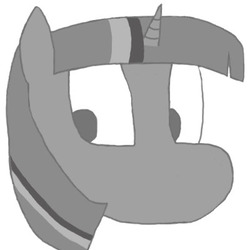 Size: 400x400 | Tagged: safe, twilight sparkle, pony, g4, face, female, mare, monochrome, simple background, solo, white background